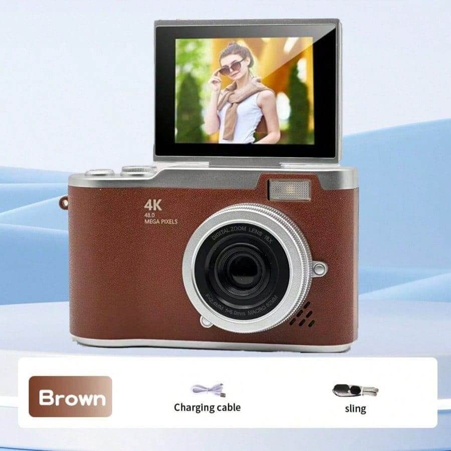 كاميرا رقمية مدمجة بتقريب بصري 18X مع تركيز تلقائي 48 ميجابكسل، فيديو 4K