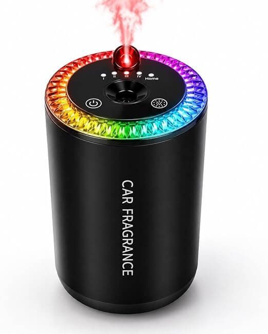 فواحة سيارة ذكية RGB، معطر سيارة بإضاءة متعددة الألوان، ليزر سقف النجوم، 5 أوضاع تشغيل،شحن USB Type-C، مناسبة لجميع السيارات